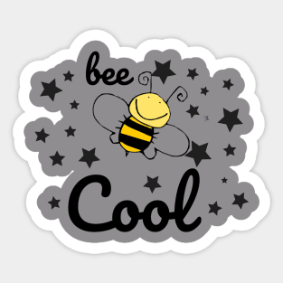 bee cool graphic Sticker